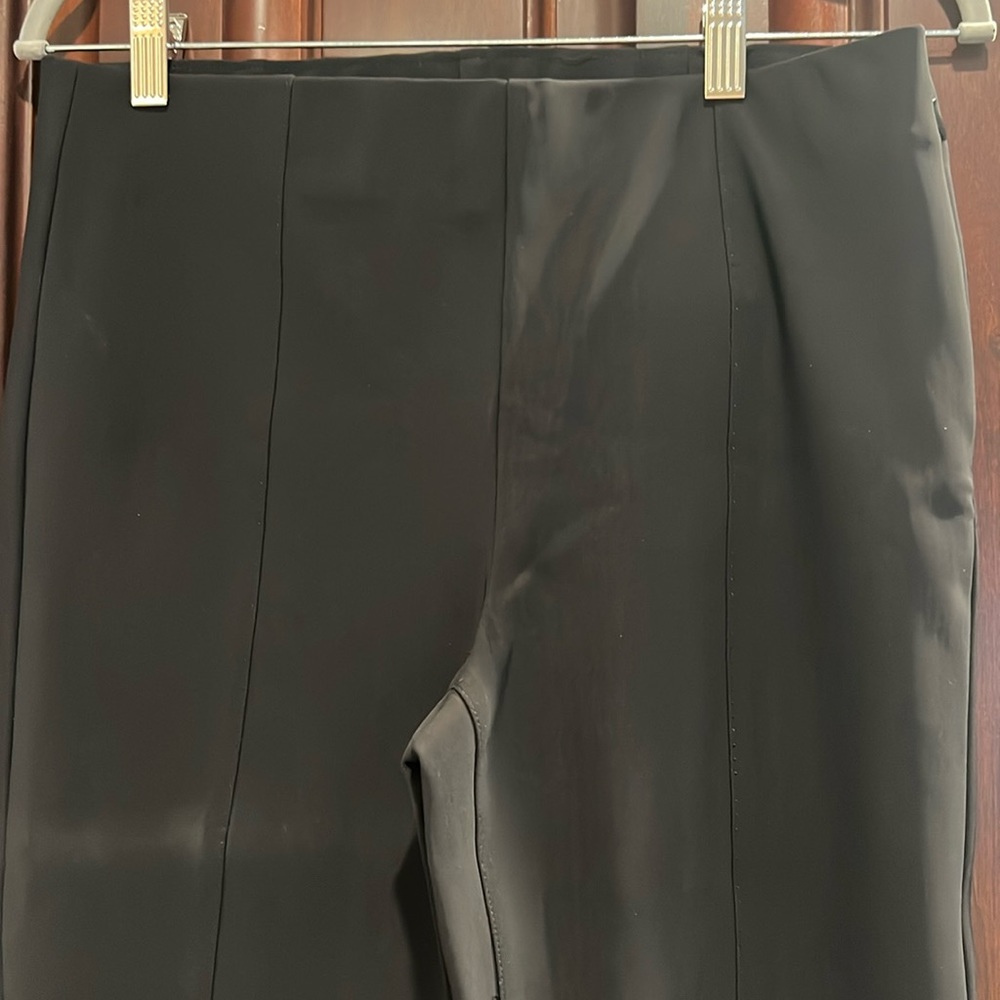 Black elastic waist pants